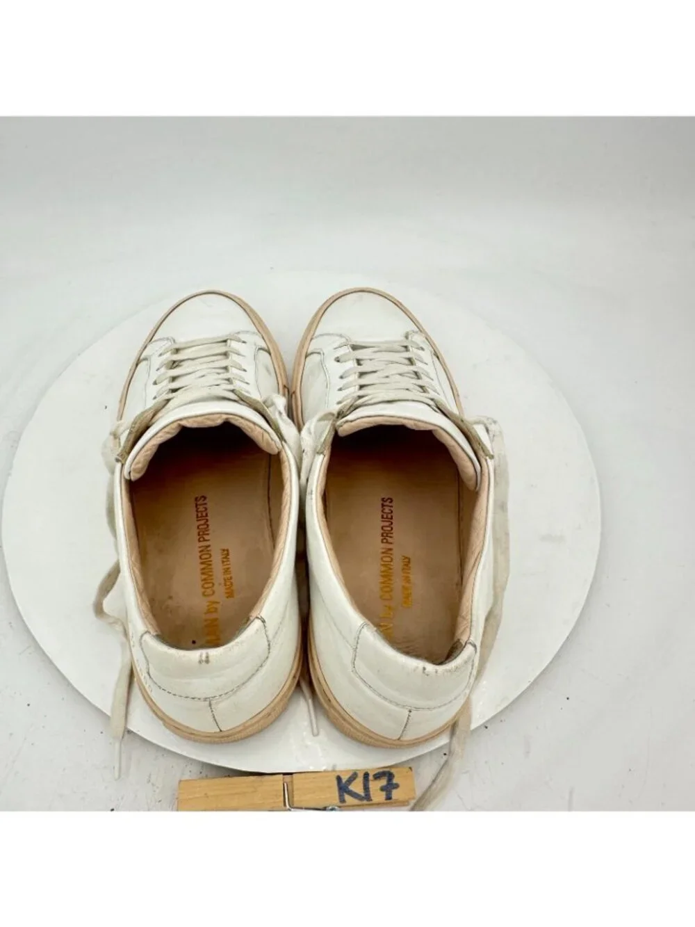 Woman By Common Projects Achilles Women Size EU 37 US 5.5 White Leather Shoes